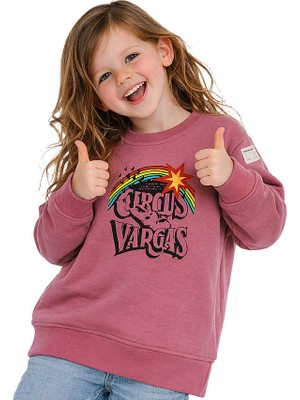 Hupalupa Store Hupalupa Basic Sweatshirt Gül Kurusu Cırcus 5-6 Yaş