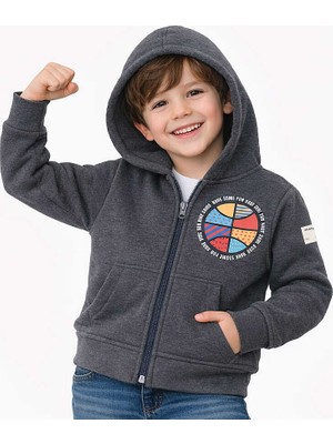Hupalupa Store Hupalupa Kapüşonlu Sweatshirt Siyah Basketbol 5-6 Yaş