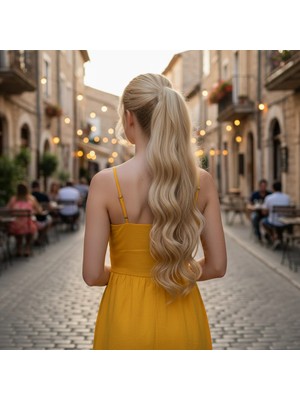 Uravas Store Tokalı Daalı At Kuyruğu / Kumral Beyaz Platin Röfleli