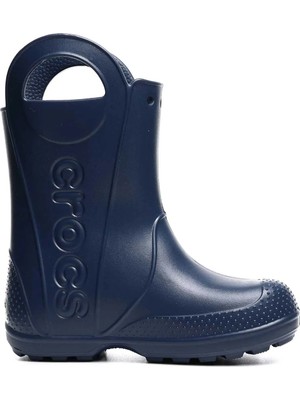 Crocs Lacivert Erkek Çocuk Yağmur Botu Handle It Rain Boot K Su Geçirmez Özellikli Rahat Taban