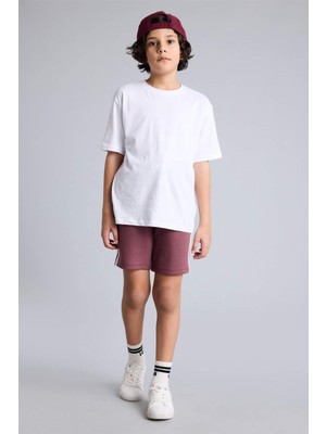 DeFacto Beli Lastikli Modal Şort Erkek Çocuk H2051A826SM