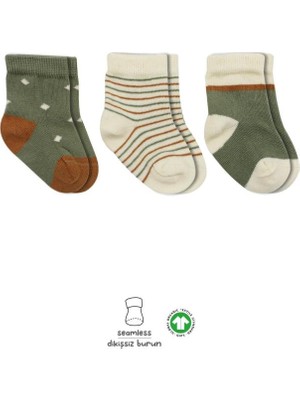 Timion   3'lü Penye Kız Soket Çorap 10112 Nil