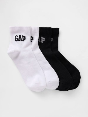 Gap 724925000 V-Logo Qtr Crew Sock 2pk Corap