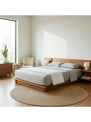 Latanwood Ash Ahşap Karyola