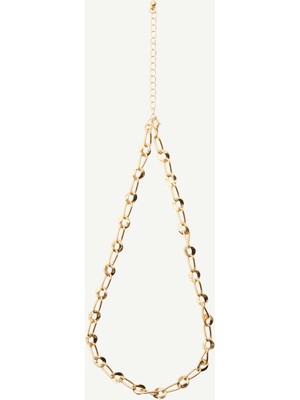 Yargıcı Halka Detaylı Zincir Kolye