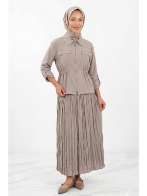 Lale Butik Levidor Tunik Etek Takım 131049 Taş