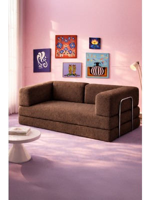 Homedius Eco Vetta Katlanır Yatak Olabilen Çok Amaçlı Çift Kişilik Koltuk 50 Dns Bondex Sünger