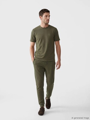 LC Waikiki Lcwaıkıkı Classic Haki Standart Kalıp Erkek Jogger Eşofman Altı