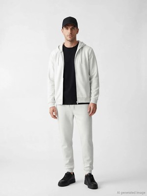 LC Waikiki Lcwaıkıkı Classic Gri Standart Kalıp Erkek Jogger Eşofman Altı