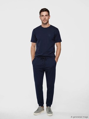 LC Waikiki Lcwaıkıkı Classic Lacivert Standart Kalıp Erkek Jogger Eşofman Altı