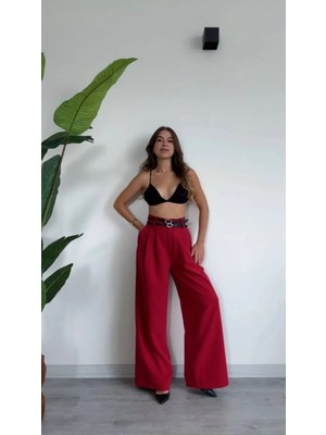 Şık ve Rahat Yüksek Bel Palazzo Pantolon