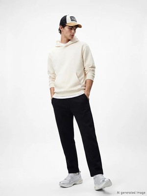 LC Waikiki Xsıde Siyah Standart Kalıp Erkek Eşofman Altı