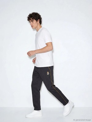 LC Waikiki Xsıde Actıve Gri Standart Kalıp Real Madrid Baskılı Erkek Eşofman Altı