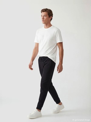 LC Waikiki Southblue Siyah Standart Kalıp Erkek Jogger Eşofman Altı