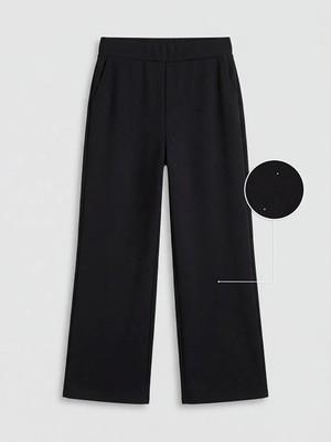 LC Waikiki Lcwaıkıkı Classic Siyah Taşlı Soft Touch Kadın Eşofman Altı