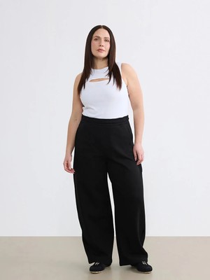 LC Waikiki Soulife Siyah Beli Lastikli Kadın Eşofman Altı