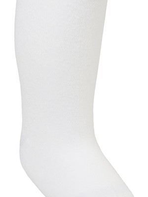 Civil Baby Düz 6- Bebek Kız Külotlu Çorap - Ekru