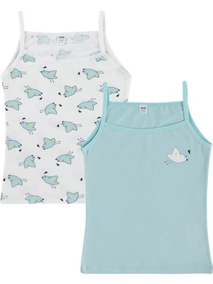 Civil Girls Cute Bird 2-12 Yaş Kız Çocuk 2'li Atlet - Standart