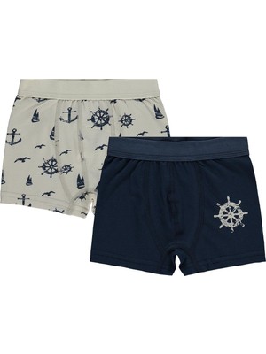 Civil Boys Erkek Çocuk Sailor 2-12 Yaş 2'li Boxer - Standart