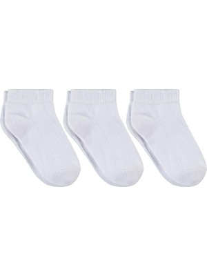 Civil Boys Beyaz 3'lü 3-11 Yaş Erkek Çocuk Patik Çorap - Standart