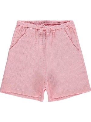 Civil Girls Müslin 6-9 Yaş Şort - Turuncu