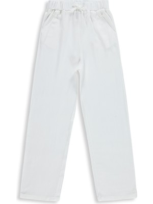 Civil Girls Bol Paça 10-13 Yaş Pantolon - Kırık Beyaz