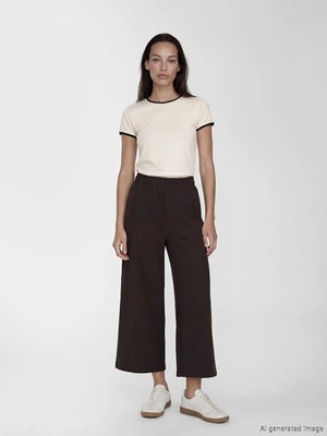 LC Waikiki Lcwaıkıkı Classic Mürdüm Beli Lastikli Soft Touch Kadın Eşofman Altı