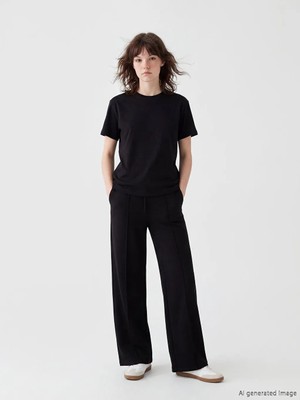 LC Waikiki Xsıde Siyah Beli Lastikli Soft Touch Kadın Eşofman Altı