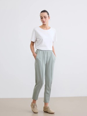 LC Waikiki Lcwaıkıkı Classic Yeşil Beli Lastikli Kadın Eşofman Altı