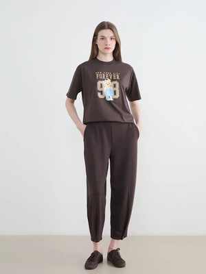 LC Waikiki Lcw Modest Kahverengi Soft Touch Kadın Eşofman Altı