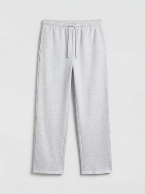 LC Waikiki Lcw Kids Gri Kız Çocuk Geniş Paça Eşofman Altı