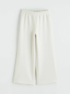 LC Waikiki Lc Waıkıkı Gri Geniş Paça Kız Çocuk Soft Touch Eşofman Altı