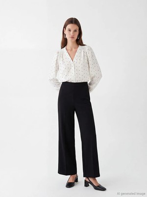 LC Waikiki Lcw Modest Siyah Soft Touch Modal Karışımlı Kadın Eşofman Altı