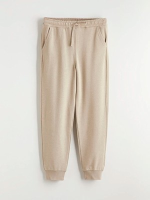 LC Waikiki Lcw Kids Bej Beli Lastikli Erkek Çocuk Jogger Eşofman Altı