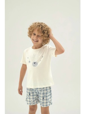 Sevim 8994 Erkek Ç. Baskılı Şort Takım