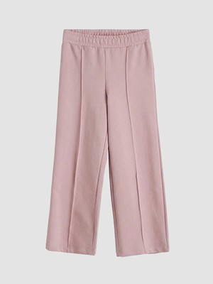 LC Waikiki Lc Waıkıkı Lila Beli Lastikli Geniş Paça Kız Çocuk Eşofman Altı