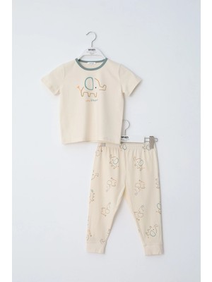 Sevim 70020 Unısex Çocuk Baskılı Pijama Takım