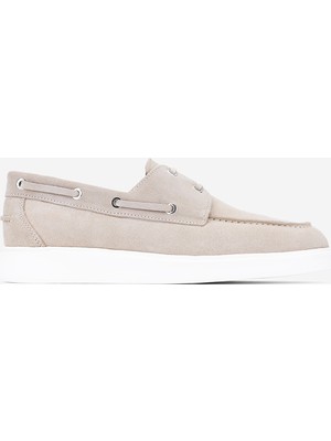 Valmenti Erkek Hakiki Deri Bej Süet Casual Ayakkabı 1149 Style-6 Erk Ayk Y26 Bej Suet