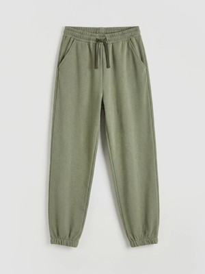 LC Waikiki Lc Waıkıkı Haki Beli Lastikli Erkek Çocuk Jogger Eşofman Altı