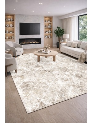 Lioara Home Modern Dijital Baskılı Halı – Modern, Kaymaz Taban, Salon & Oturma Odası Için Halı