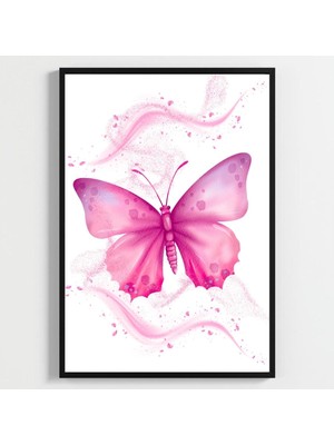 Besay Rüya Kelebekler Serisi Çocuk Odası Posteri–dekoratif 3lü Set A2 Çerçevesiz