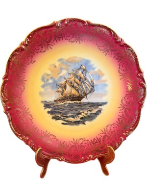 TT Kunst Rehau Porselen Dekor Tabağı - 25,5 cm Çapında