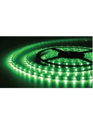 Fully Tek Çipli Iç Mekan Yeşil Silikonsuz 12V Şerit LED 5mt (5 Adet)