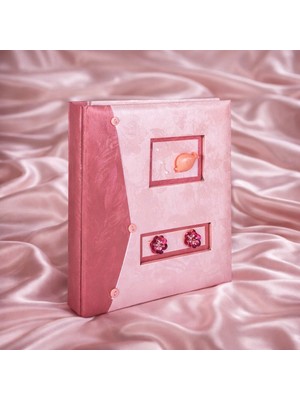 Nobbystar 13X18 Fotoğraf Albümü 60’lık Pembe Balık Figürlü Albüm - 60 Fotoğraf Kapasiteli