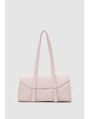 Shule Bags Lue Vintage Baget Çanta Pudra Pembe