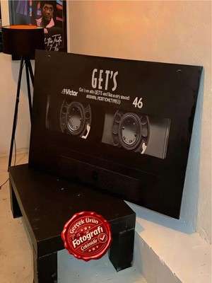 Kanvaspera Kaset Görsellikli Nostaljik Tablo - Kanvas Tablo - Klasik Müzik, Nostaljik Ses Temalı Duvar Dekorasyonu