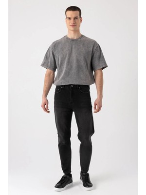 i8 Denim Paça Yıpratmalı Tapered Jean