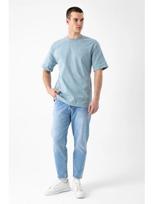 i8 Denim Paça Yıpratmalı Tapered Jean