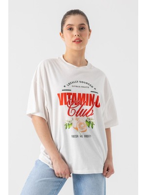 i8 Denim Baskılı T-Shirt