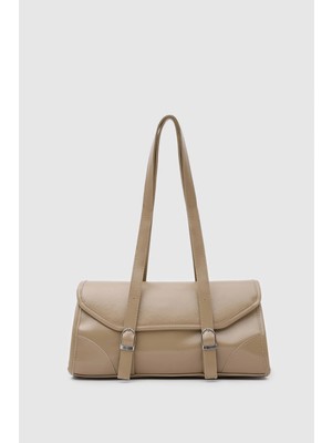 Shule Bags Lue Vintage Baget Çanta Bej